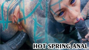 tattooed ANUSKATZZ gets ASS FUCKED in public / outdoors, gape, ANAL – Punk – Goth