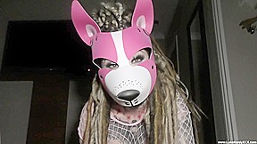 Pink Dog Girl SUB Squirt And Creampie