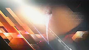 Brunette ladyboy with high heels gets her shaved cock sucked by a guy