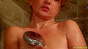 Fiery-haired, lathered stepmother reveals all orifices.